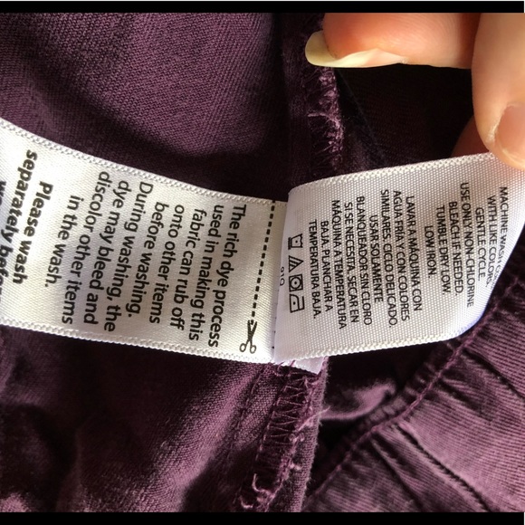 Wide leg paperbag waist w/tie capri pants - Picture 6 of 7